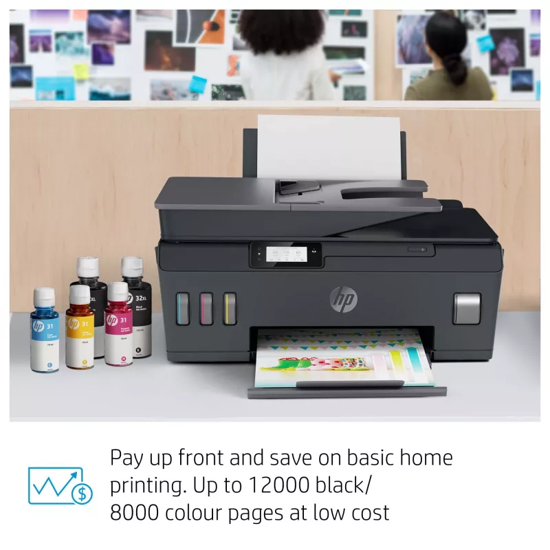 HP Smart Tank Plus 655 bezvadu daudzfunkciju krāsu printeris, kopētājs, skeneris
