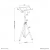 Neomounts NS-FS200Melns grīdas statīvs 10-32 collas, 15 kg, 25,4 cm (10 collas), 81,3 cm (32 collas), 75 x 75 mm, 100 x 100 mm, 1080 - 1780 mm