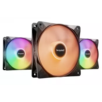 be quiet LIGHT WINGS LX 120mm PWM High Speed 3-Pack Melns Computer case Ventilators 12 cm 3 gab.