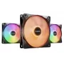 be quiet LIGHT WINGS LX 120mm PWM High Speed 3-Pack Melns Computer case Ventilators 12 cm 3 gab.