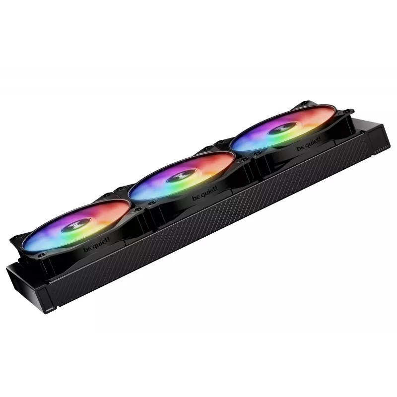 be quiet LIGHT WINGS LX 120mm PWM High Speed 3-Pack Melns Computer case Ventilators 12 cm 3 gab.