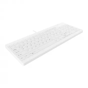 Contour Design Active Key Contour QuickClean Medical tastatūra IP68 Compact Wired balta DE C7012