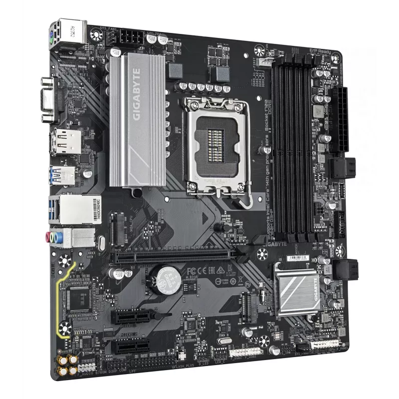 GIGABYTE B760M D3HP mātesplate - Intel Core 14. paaudzes CPU, 4+1+1 fāžu VRM, līdz 5600MHz DDR5, 2xPCIe 4.0 M.2, GbE LAN, USB 3.2 Gen 1