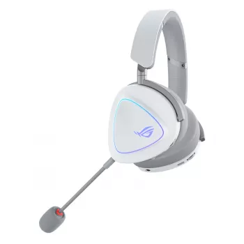 ASUS ROG Delta II austiņas, vadu un bezvadu, galvas saite, spēlēm, USB Type-C, Bluetooth, balta