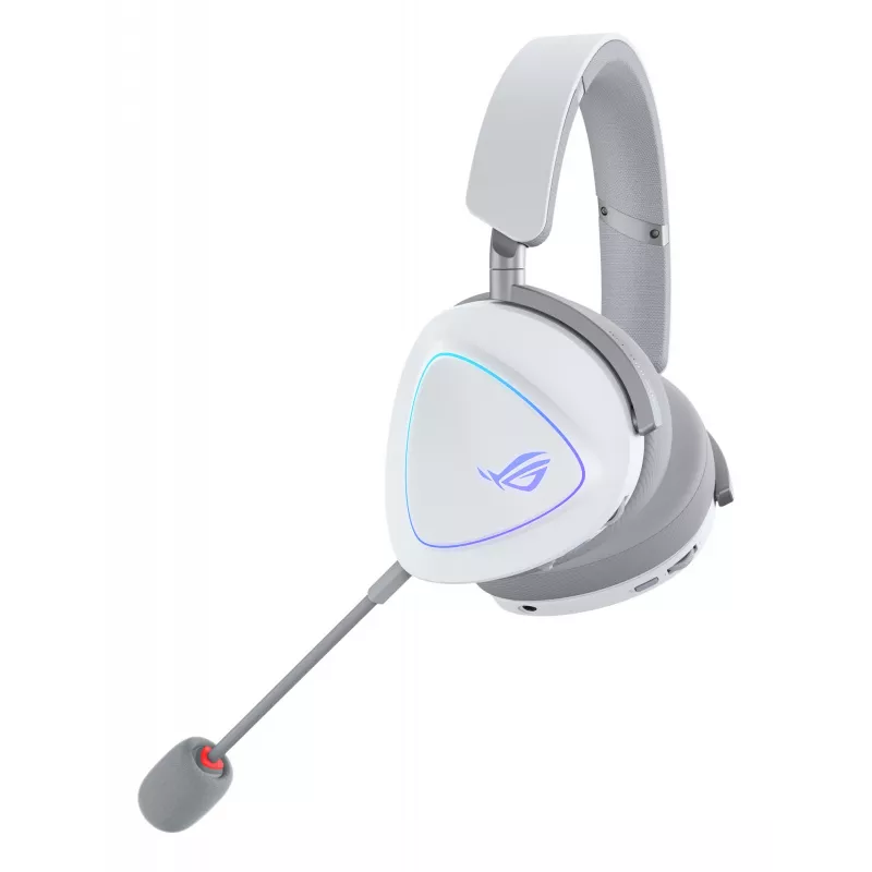 ASUS ROG Delta II austiņas, vadu un bezvadu, galvas saite, spēlēm, USB Type-C, Bluetooth, balta