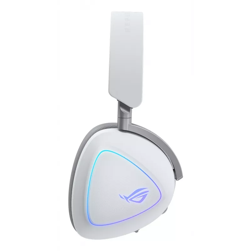 ASUS ROG Delta II austiņas, vadu un bezvadu, galvas saite, spēlēm, USB Type-C, Bluetooth, balta