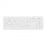 Contour Design Active Key Contour ClassicClean medicīnas tastatūra ar noņemamu vāku, pilna izmēra, bezvadu, balta, DE C8100
