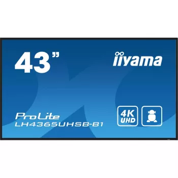 iiyama LH4365UHSB-B1 Signage Displejs Kioska dizains 108 cm (42,5 collas) LED Wi-Fi 800 cd/m² 4K Ultra HD Melns Iebūvēts procesors Android 11 24/7