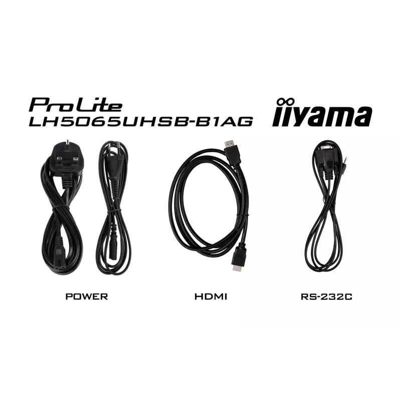 iiyama LH5065UHSB-B1AG Signage Displejs — digitālās izkārtnes plakanais panelis 125,7 cm (49,5 collas) LCD Wi-Fi 800 cd/m² 4K Ultra HD melns ar iebūvētu procesoru Android 11 24/7