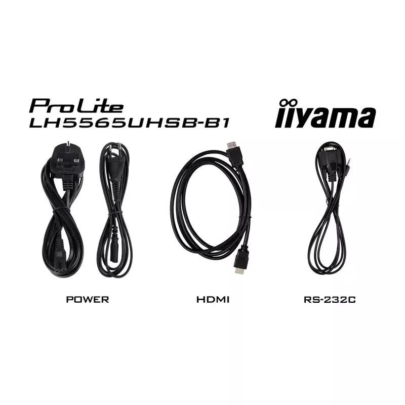 iiyama LH5565UHSB-B1 Signage Displejs Kioska dizains 138.7 cm (54.6 collas) LED Wi-Fi 800 cd/m² 4K Ultra HD Melns Iebūvēts procesors Android 11 24/7