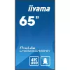 iiyama LH6565UHSB-B1 Signage Displejs Kioska dizains 163.8 cm (64.5 collas) LED Wi-Fi 800 cd/m² 4K Ultra HD Melns Iebūvēts procesors Android 11 24/7