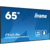 iiyama LH6565UHSB-B1 Signage Displejs Kioska dizains 163.8 cm (64.5 collas) LED Wi-Fi 800 cd/m² 4K Ultra HD Melns Iebūvēts procesors Android 11 24/7
