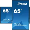 iiyama LH6565UHSB-B1 Signage Displejs Kioska dizains 163.8 cm (64.5 collas) LED Wi-Fi 800 cd/m² 4K Ultra HD Melns Iebūvēts procesors Android 11 24/7