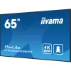 iiyama LH6565UHSB-B1 Signage Displejs Kioska dizains 163.8 cm (64.5 collas) LED Wi-Fi 800 cd/m² 4K Ultra HD Melns Iebūvēts procesors Android 11 24/7
