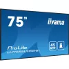 iiyama LH7565UHSB-B1 Signage Displejs Kioska dizains 189,2 cm (74,5 collas) LED Wi-Fi 800 cd/m² 4K Ultra HD Melns Iebūvēts procesors Android 11 24/7