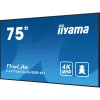 iiyama LH7565UHSB-B1 Signage Displejs Kioska dizains 189,2 cm (74,5 collas) LED Wi-Fi 800 cd/m² 4K Ultra HD Melns Iebūvēts procesors Android 11 24/7