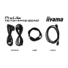 iiyama PROLITE TE7514MIS-B2AG Kioska dizains 190.5 cm (75 collas) LCD Wi-Fi 435 cd/m² 4K Ultra HD Melns Skārienekrāns Iebūvēts procesors Android 24/7
