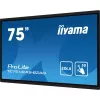 iiyama PROLITE TE7514MIS-B2AG Kioska dizains 190.5 cm (75 collas) LCD Wi-Fi 435 cd/m² 4K Ultra HD Melns Skārienekrāns Iebūvēts procesors Android 24/7