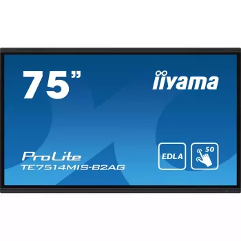 iiyama PROLITE TE7514MIS-B2AG Kioska dizains 190.5 cm (75 collas) LCD Wi-Fi 435 cd/m² 4K Ultra HD Melns Skārienekrāns Iebūvēts procesors Android 24/7
