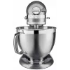Statīvais mikseris KITCHENAID ARTISAN 5KSM185PS — 300 W, 4,8 L nerūsējošā tērauda bļoda, 10 ātrumi, sudraba krāsā