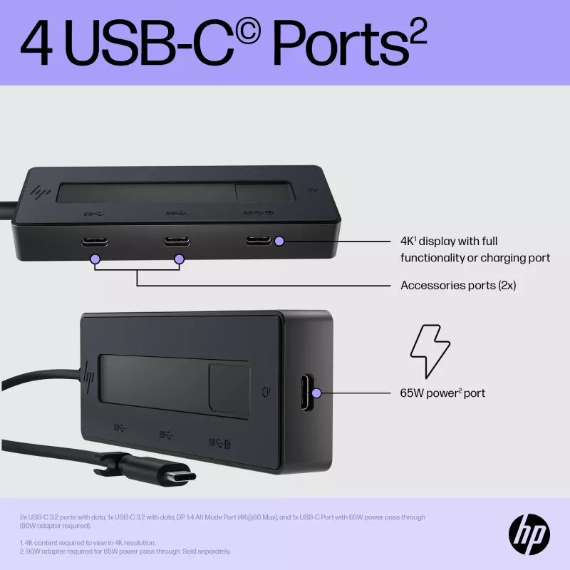 USB-C Multiport Hub HP 4K 6G842AA#ABB