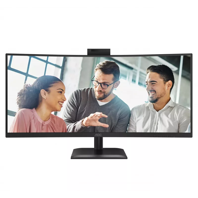 AOC E4 CU34E4CW datora monitors 86,4 cm (34 colli) 3440 x 1440 pikseļi UltraWide Quad HD LED Melns