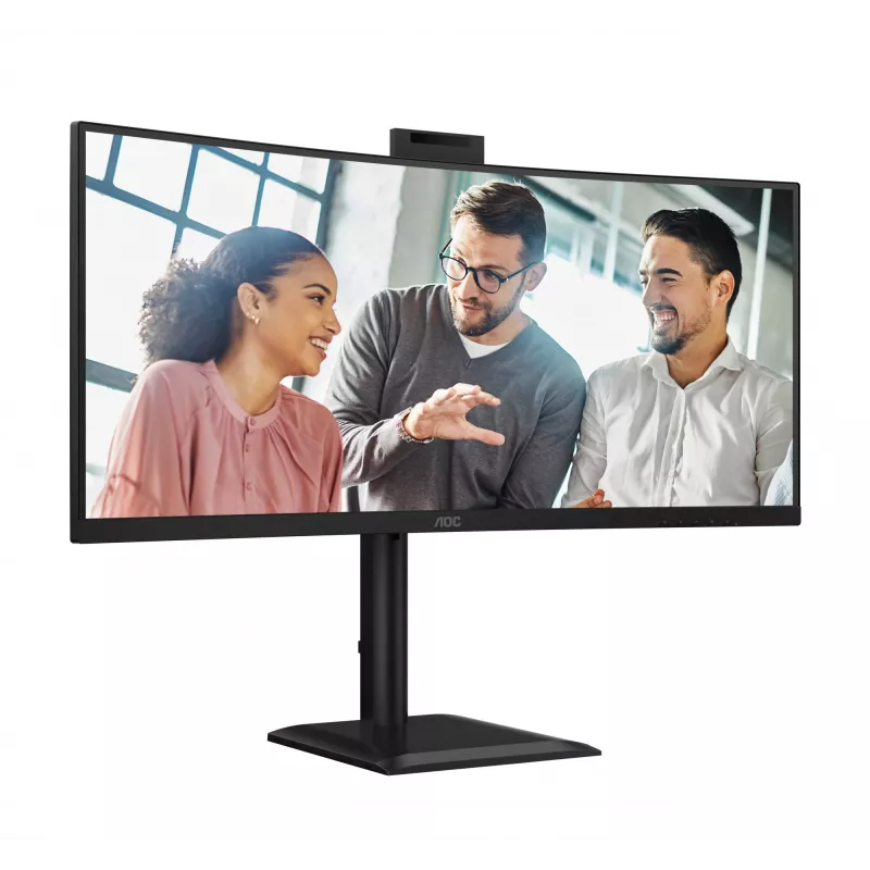 AOC E4 CU34E4CW datora monitors 86,4 cm (34 colli) 3440 x 1440 pikseļi UltraWide Quad HD LED Melns