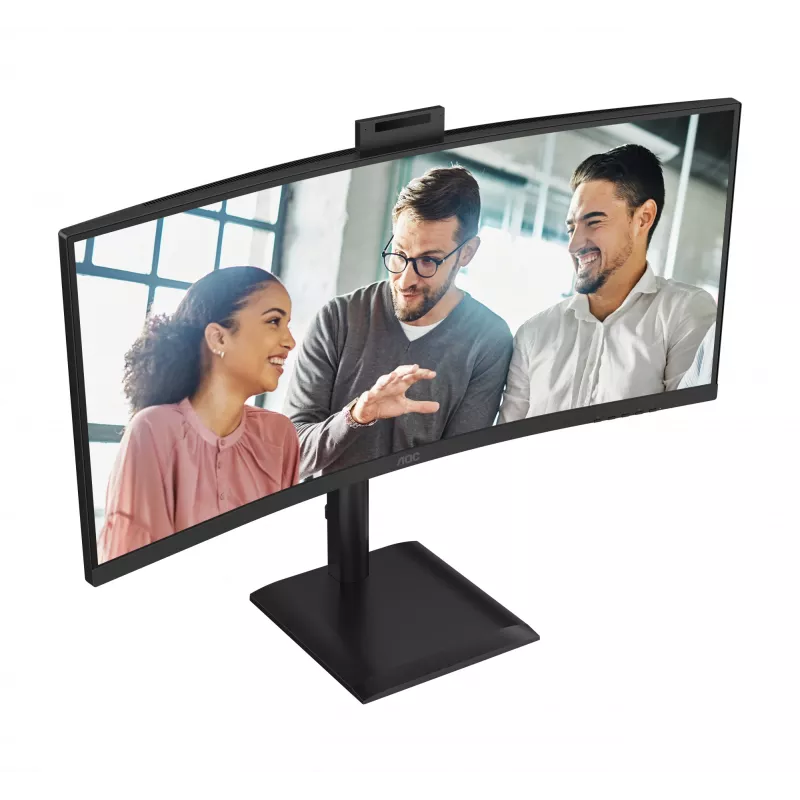 AOC E4 CU34E4CW datora monitors 86,4 cm (34 colli) 3440 x 1440 pikseļi UltraWide Quad HD LED Melns