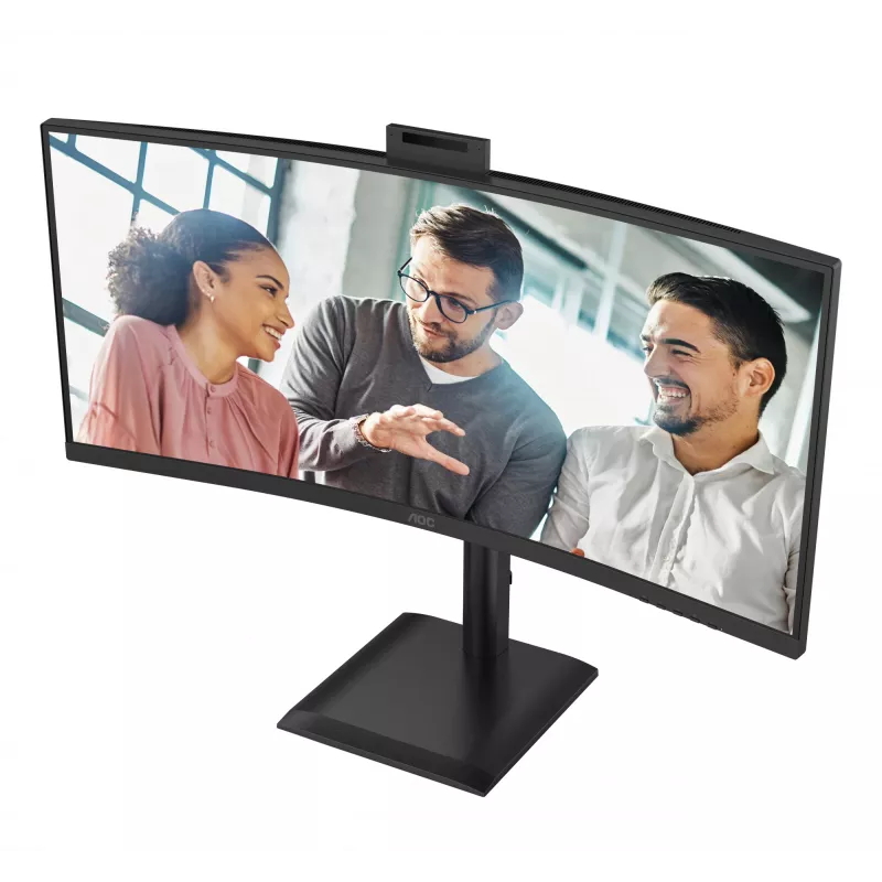 AOC E4 CU34E4CW datora monitors 86,4 cm (34 colli) 3440 x 1440 pikseļi UltraWide Quad HD LED Melns
