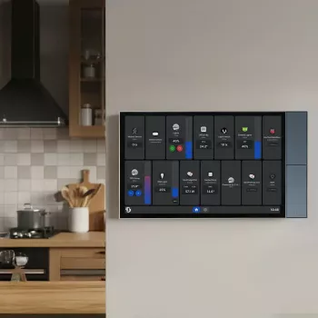Sienas vadības panelis Shelly Wall Display XL — 10,1 collu kapacitatīvs skārienekrāns, 1280×752, Android, 1,8 GHz procesors, 2 GB RAM, 100–240 V