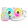CORSAIR CPU Cooler - Icue Link H100I RGB Aio Liquid Cooler - balta