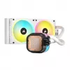 CORSAIR CPU Cooler - Icue Link H100I RGB Aio Liquid Cooler - balta