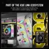 CORSAIR CPU Cooler - Icue Link H100I RGB Aio Liquid Cooler - balta
