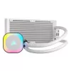CORSAIR CPU Cooler - Icue Link H100I RGB Aio Liquid Cooler - balta