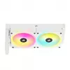 CORSAIR CPU Cooler - Icue Link H100I RGB Aio Liquid Cooler - balta