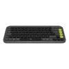 LOGITECH bezvadu tastatūra - Pop Icon Keys - grafīta un zaļa QWERTZ vācu