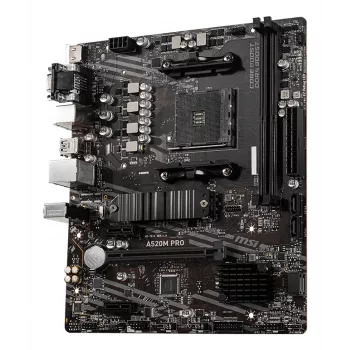 Mātesplate MSI A520M PRO AMD A520 Socket AM4 micro ATX