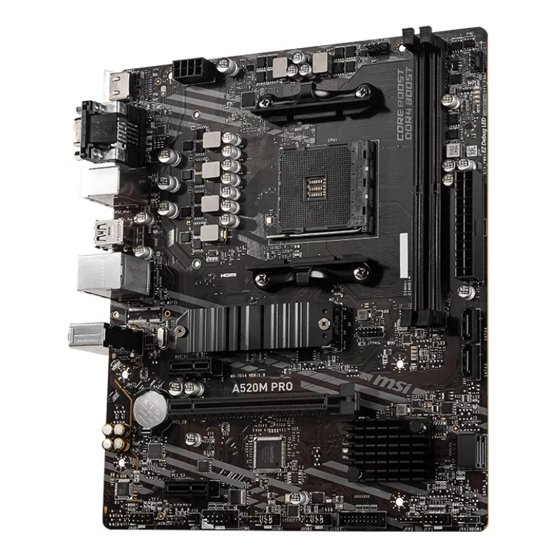 Mātesplate MSI A520M PRO AMD A520 Socket AM4 micro ATX