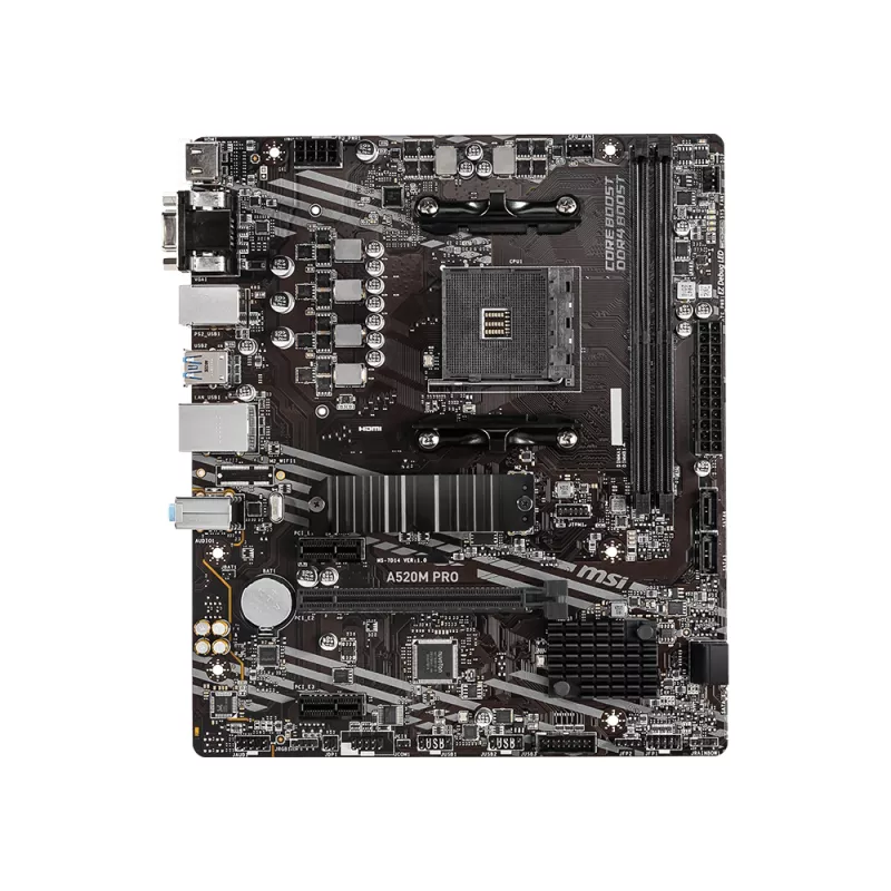 Mātesplate MSI A520M PRO AMD A520 Socket AM4 micro ATX