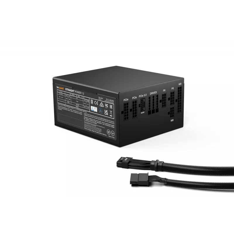 be quiet! BN337 barošanas bloks 850 W 20+4 kontaktu ATX ATX Melns