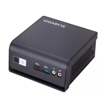 Gigabyte BRIX GB-BMCE-4500C (rev. 1.0) mini datora barebone, Intel Celeron N4500, DDR4 SO-DIMM, Wi-Fi 5, Bluetooth 4.2, GbE, bez ventilatora