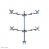 Neomounts FPMA-D935D4 Monitora roka 10-27 collas, Skava, 6 kg, 25,4 cm (10 collas), 68,6 cm (27 collas), 100 x 100 mm, Sudraba