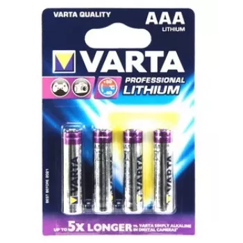 VARTA Vienreizēja baterija Ultra Lithium Aaa 1.5v 4gab.