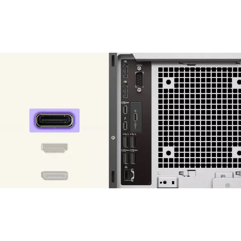 Galddators Dell Pro Max FCT2250 T2 – Intel Core Ultra 7 265, 32 GB DDR5, 1 TB SSD, NVIDIA RTX 2000 Ada, Windows 11 Pro, Tornis, Melns