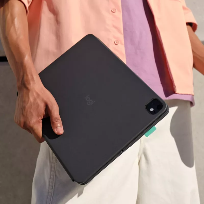 LOGITECH Flip Folio Graphite - iPad Pro 13-in (M4) iPad Air 13-in (M2 & M3) - Qwertz Deutsch