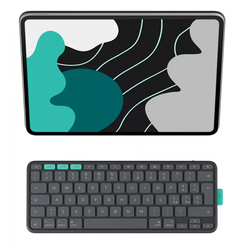 LOGITECH Flip Folio Graphite - iPad Pro 13-in (M4) iPad Air 13-in (M2 & M3) - Qwertz Deutsch