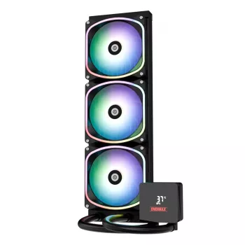 Universāls šķidruma dzesētājs ENERMAX Aquafusion II 360 mm, 120 mm ventilatori, 380 W TDP, melns