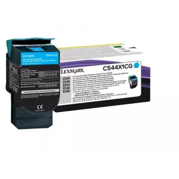 LEXMARK Tonera kasetne - 4 tūkst. lappušu - ciāna priekš C544/ X544 (0c544x1cg)