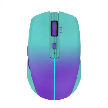 INCA bezvadu pele Iwm-511rm - RF bezvadu + Bluetooth + USB Type-C - 1600dpi - 6pogas - zaļa violeta