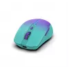 INCA bezvadu pele Iwm-511rm - RF bezvadu + Bluetooth + USB Type-C - 1600dpi - 6pogas - zaļa violeta